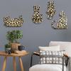 Handmade Crafts Ornaments Wood Homestay Storage Rack DIY Wall Hanging Decorative Cat Shaped Design Corridor Home Decoration