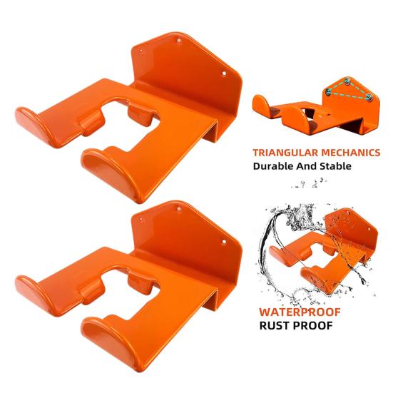 1/2 комплекта настенного крепления для вешалки Weedeater с винтами, прочный, экономящий место, гаражный сарай, триммер для сорняков, инструменты, металлическая стойка для хранения, органайзер, крючок