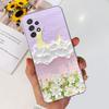 Для Samsung Galaxy A32 SM-A325F Милый Цветочный Кот Чехол для Телефона Для Samsung A32 4G Мягкий Силиконовый ТПУ Задняя Крышка