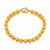 Round Bead Bracelet Bracelet Real 18k Yellow Gold Sweet And Versatile Best Friend Pearl Student Bracelet Jewelry Trendy
