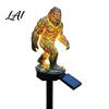 Golden Gorilla Solar Sculpture Dragon Garden Statue Light Gothic Medieval Resin Outdoor Lantern Sculpture Magical Fantasy Decor for Yard Patio,