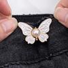 Yousheng 2 Pairs Pant Waist Tightener Adjustable Butterfly Button Pins Pants Clips Detachable Decorative Waist Buckles for Loose Jeans Pants Skirts