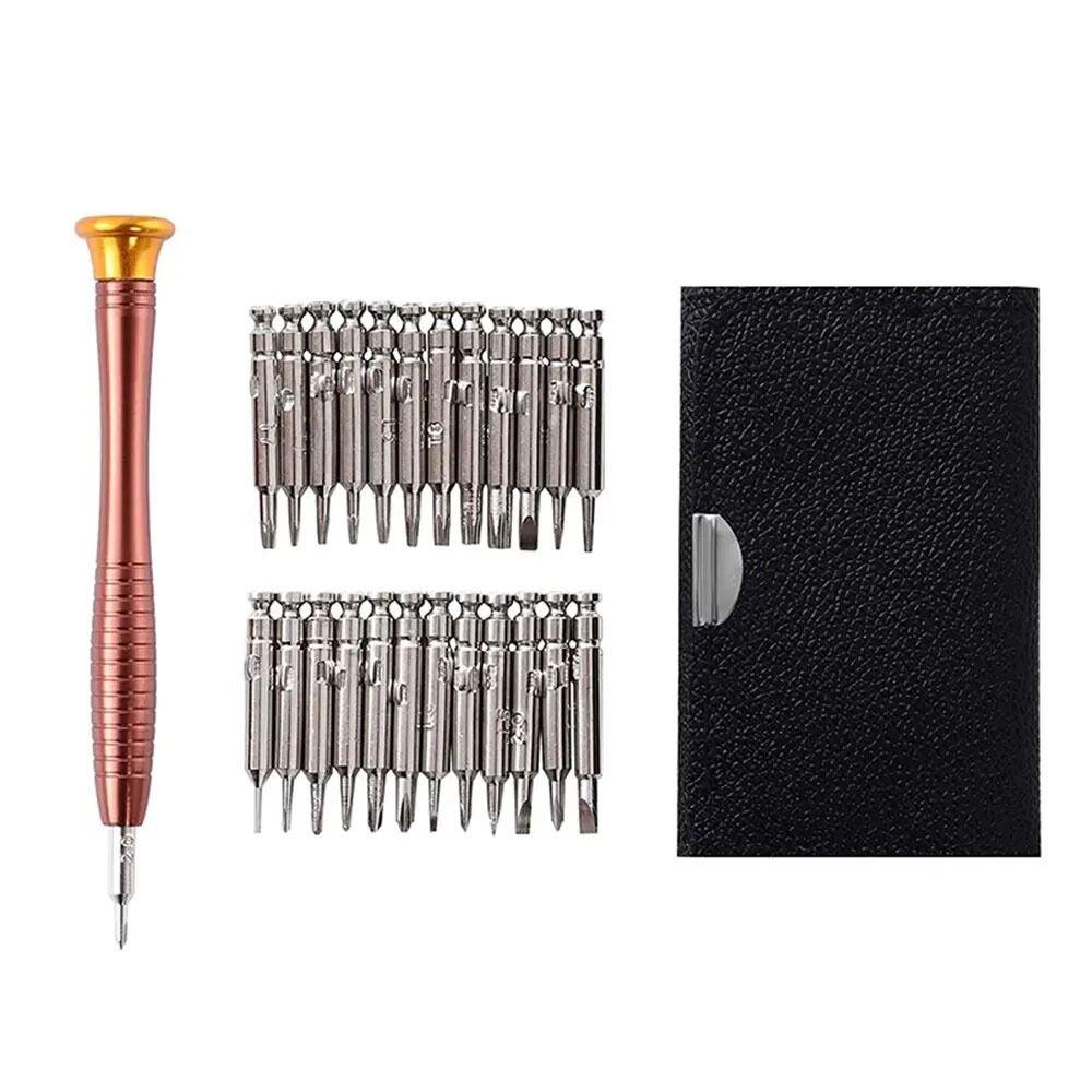 1Set Pocket Tools Screwdriver Set 25 In 1 Repair Tools Kit  for Camera Watch Tablet PC Repair