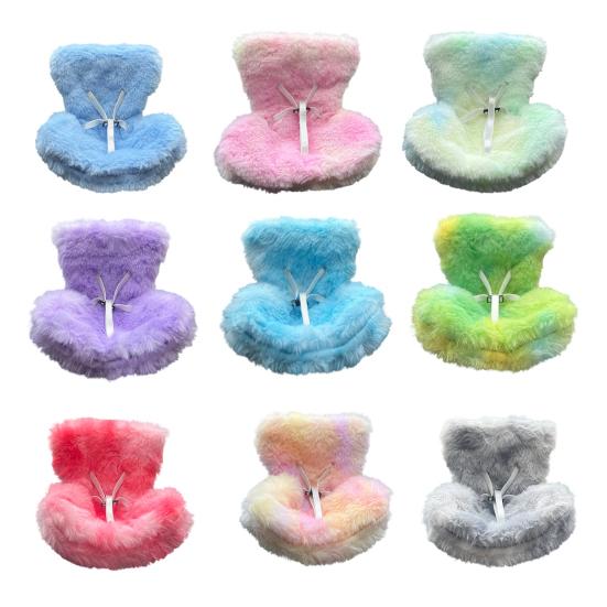 Doll Car Seat with Clip Car Air Vent Safety Belt Design Soft Cushioned Doll Car Decor Auto Accessory