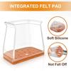Floor Protectors Chair Feet Cover Square Silicone Leg Caps Chair Leg Cover  Feet Cap Bottom