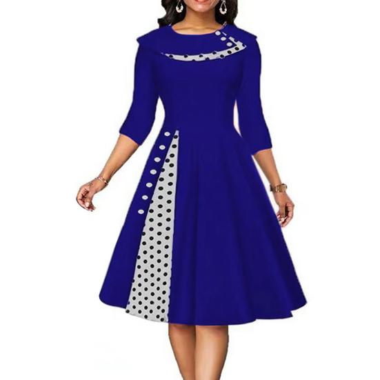 Платье трапециевидной формы с талией, мягкая модная повседневная одежда для девочек в стиле ретро, ​​праздничная уличная одежда