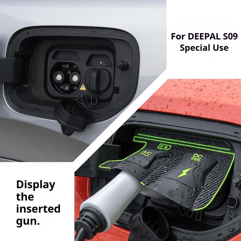 Для Deepal G318 L05 L07 S05 S07 S09 Водонепроницаемая заглушка порта зарядки - Защитный колпачок-уплотнитель для электромобиля Agat от дождя, пыли, грязи