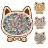 Animal Shape Dog Shaped Puzzle Thinking Training Children's Puzzle Puppies Wooden Puzzle  Kids Toy