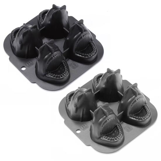 Форма для льда в форме акулы 3D силиконовые формы для льда в форме акулы новинка форма в форме акулы для коктейлей с виски вечеринка шоколадное приготовление