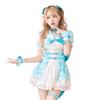 Malymoon Cosplay Волшебная Девочка Клетчатый Матросский Розовый и 10109 10-предметная Униформа, Синий, Костюм, Malymoon, (синий)
