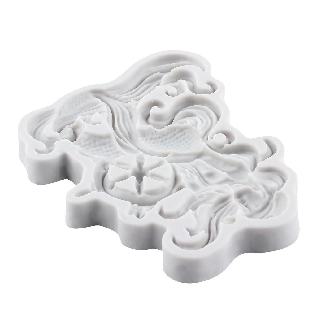 Силиконовые формы Русалка Форма для мастики Русалка Инструменты для украшения торта Топпер для кекса Конфета Шоколад Форма для гампасты