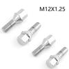 4Pcs Car M12× 1.25 Wheel Studs Lug Bolts Silver 28mm Truck Parts Tool For Jeep Renegade Cherokee Compass Chrysler 200 Dodge Dart