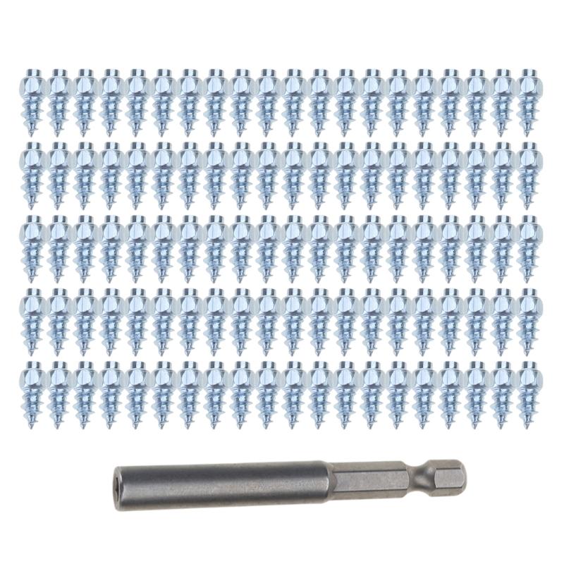 100 шт. Автомобиль Внедорожник Квадроцикл Противоскользящие Винтовые Шипы Колесо Шина Снежная Шина Шипы 9 мм 12 мм