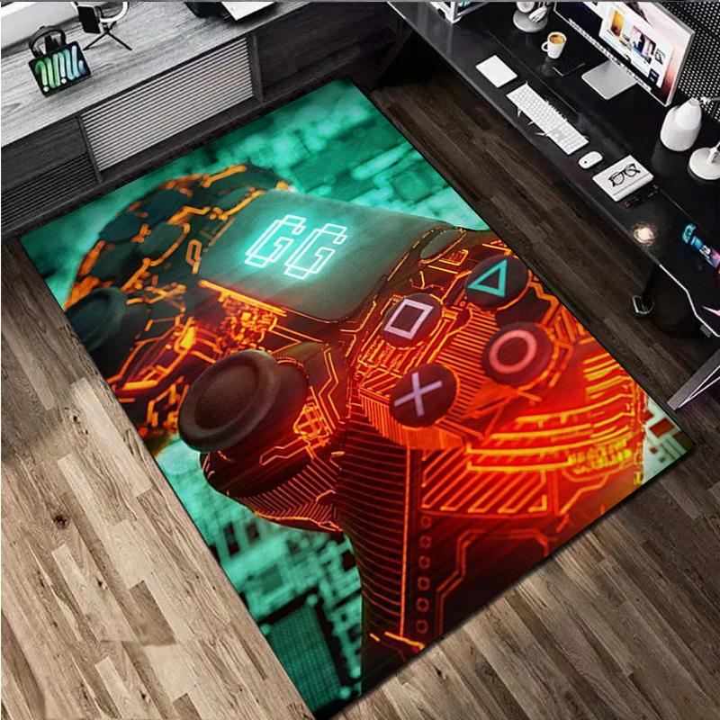 Game Controller Rug - Home carpet Office Decorative Carpet For Living Room Bedroom Door Mat Floor Rug Computer Chair Area Rug