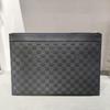 [Pre-Owned] Classic Solid Color Design Leather Handbag Clutch Large Size - Excellent #PWY1LA