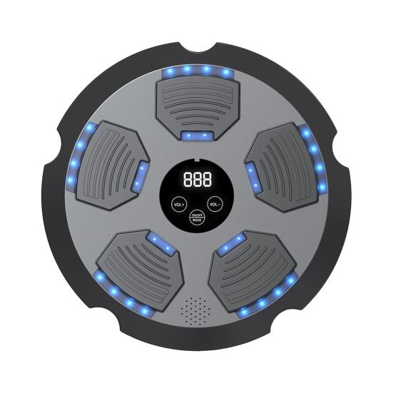 Музыкальный боксерский тренажер Настенный Bluetooth-совместимый электронный смарт-светодиодный боксерский тренировочный мишень для бокса Оборудование для тренировок в домашнем спортзале