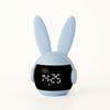golwis Rabbit Alarm Stylish Digital Clock with Night Character Table New Life Clock, Light, Girl's Alarm, Snooze, Clock, Gift, clock0075-1size-blue