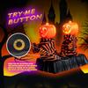 LED Dancing Pumpkin Skeleton Duo Halloween Motorized Animatronic Color Changing Light Show Haunt Sync Sound Party Essential