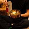 Set of 4 Etched Brass Tibetan Singing Bowls
