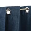 VidaXL Blackout Curtain Linen Look with Eyelets Blue 290x245 Cm