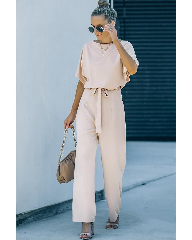 Azura Exchange Широкий комбинезон с поясом