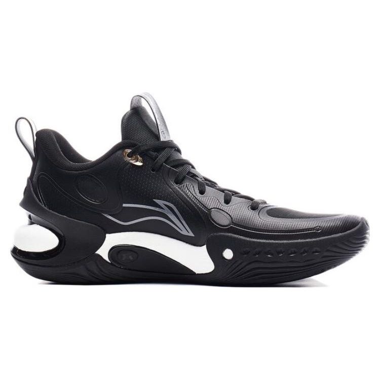 Баскетбольные кроссовки Li Ning Yu Shuai 17 Low Reflective Lightweight High Resilience Non-Slip Low Top для мужчин, черные ABAT127-3