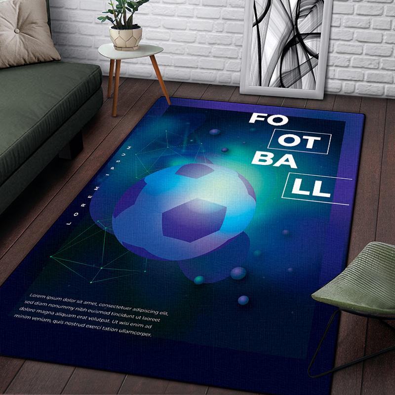 3d футбольный спортивный силуэтный ковер с узором для гостиной, коврики для кемпинга, пикника, противоскользящий коврик, коврик для ползания, подарок для фанатов