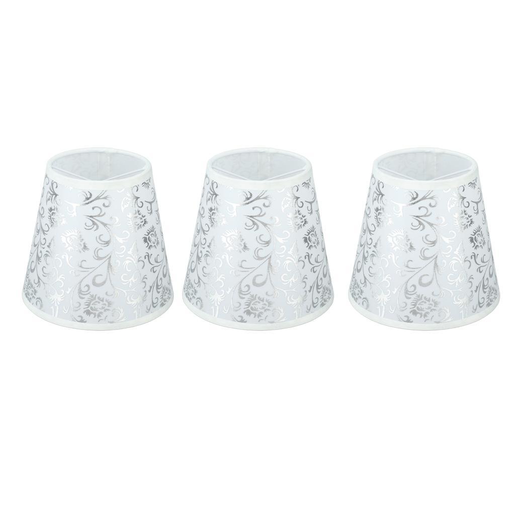 Тканевый абажур на клипсе Установка Современные тканевые абажуры для лампы E14 Люстра Настольная лампа 3 шт.