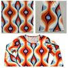 New80Halloween COS Hip-hop women's printed disco hippie costume for nightclub stage performances