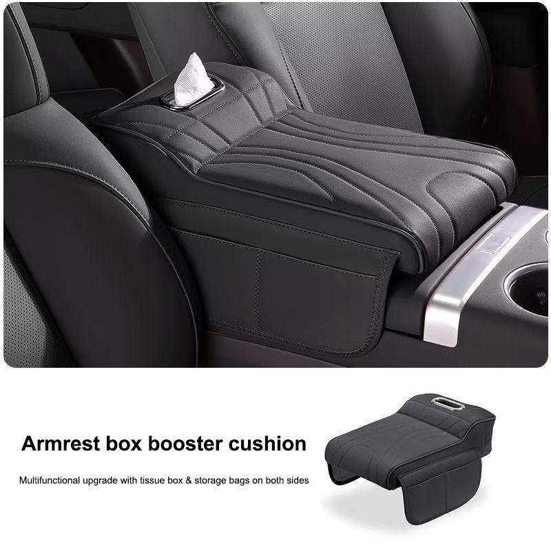 Автомобильный подлокотник центральной консоли, утолщенная подушка для подлокотника, боковое расширение с подставкой для салфеток