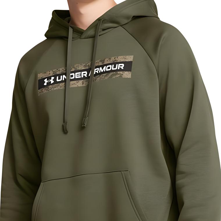 Under Armour Худи Rival Fleece для мужчин Худи Зеленый 1386595-390