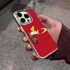 Johnny Bravo Anime Phone Case For IPhone 17 Air 16 E 15 14 13 12 11 Plus Pro Max Electroplated Transparent Soft Shell