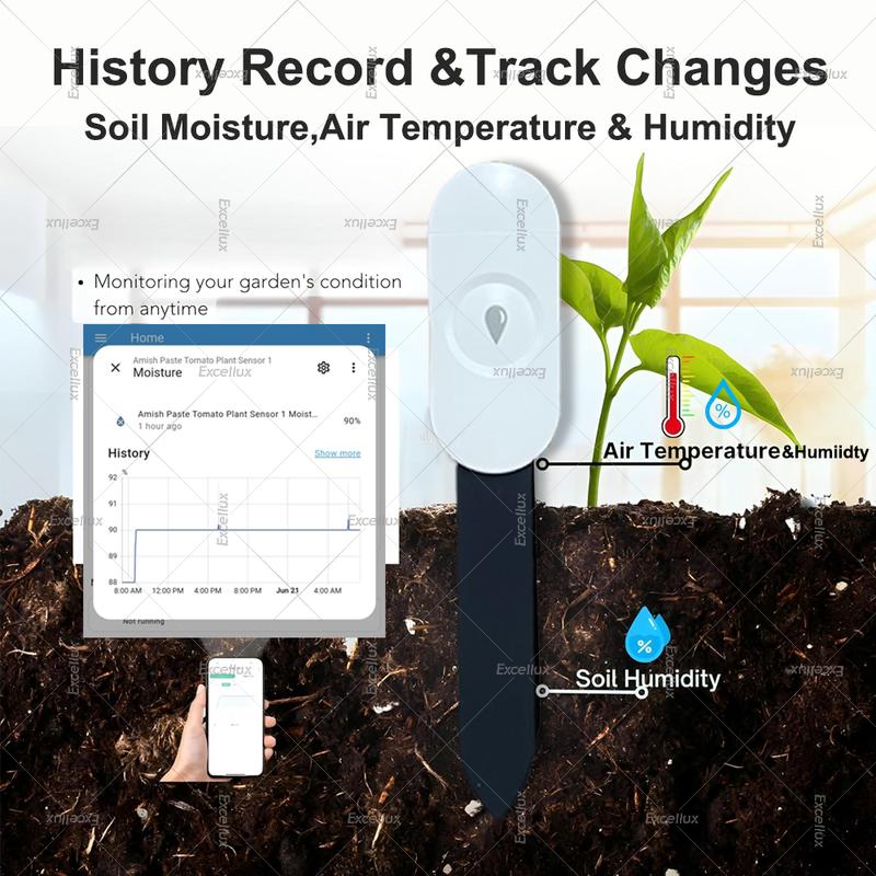 Tuya Smart Life Zigbee Soil Moisture Tester Temperature Hygrometer Meter Soil Sensor For Home Garden Automation Irrigation Z2M