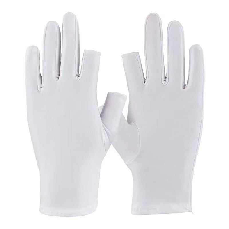 Женские перчатки для защиты от солнца, защита от ультрафиолета, летние тонкие, для вождения, езды на велосипеде, для автомобиля на аккумуляторе, нескользящие, с сенсорным экраном, однотонные перчатки Ice Silk