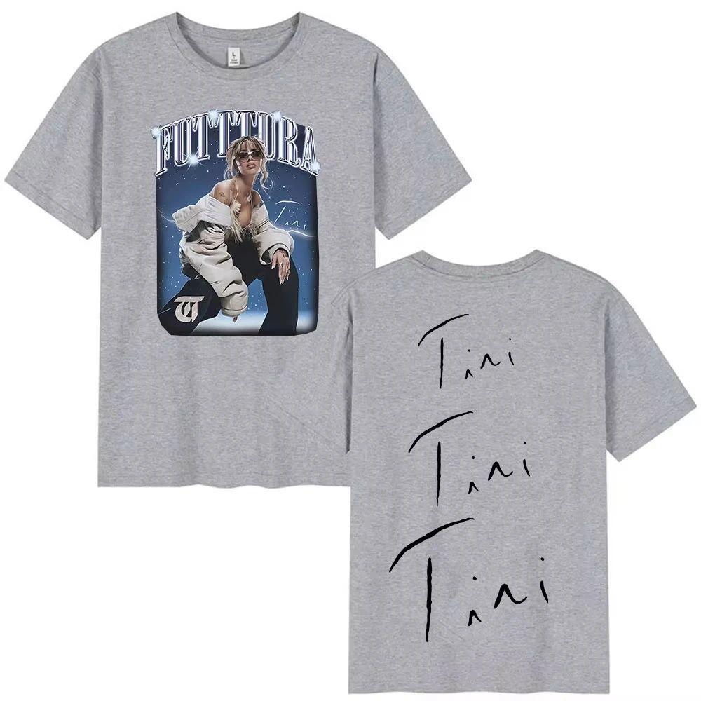 Hip Pop Tees Singer TINI STOESSEL Futtura Tour New Album Graphic Tshirts Fashion Harajuku Short Sleeve Cotton Casual Streetwear