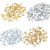 Making Accessories Accessories 100pcs Cord End Tip Alloy Clip Buckle For DIY Necklace Bracelet Jewelry Connector Fold Over Clasp Crimp Bead  Beads