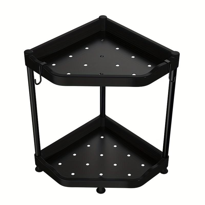 1 шт. двухслойная треугольная стойка, стеллаж для хранения приправ, угловые полки для душа в ванной комнате, для кухонной столешницы и ванной комнаты