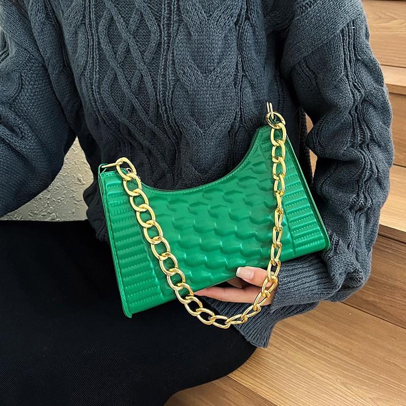 Сумка женская нишевая текстура популярная цепочка одно плечо подмышечная сумка иностранный стиль модная сумка прилив