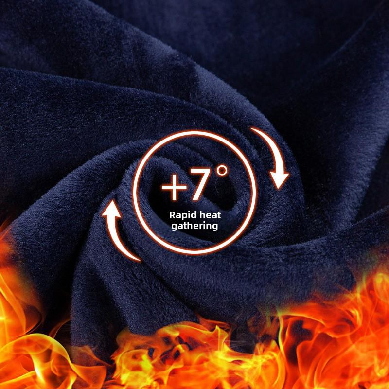 2023 Мужская утолщенная клетчатая теплая рубашка с длинным рукавом - зимняя, большого размера для пап среднего возраста