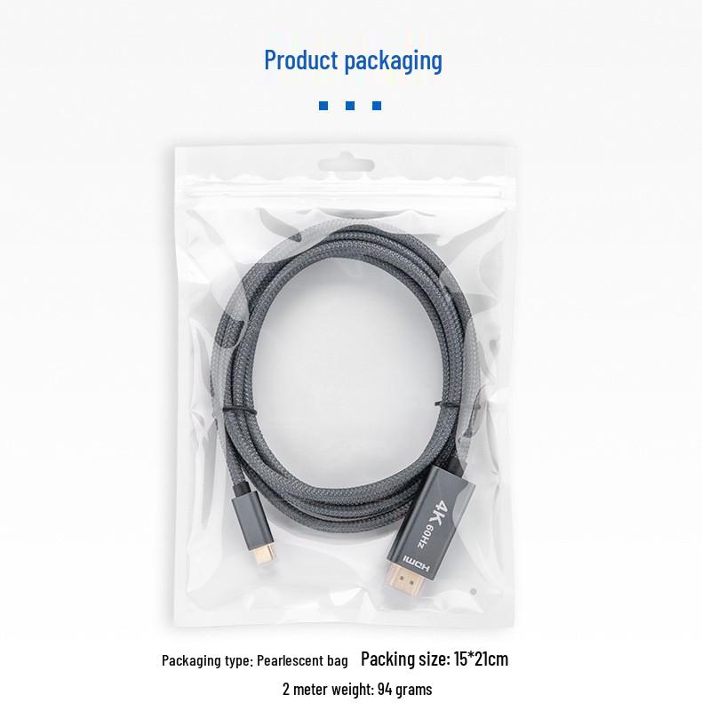 Кабель-адаптер Type-C на HDMI 4K60Hz для зеркалирования экрана телефона/компьютера на телевизор