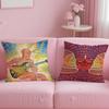 A-Alex GreyS Art Cushion Cover Comfortable Reversible Pillow Cover Ideal for Car Sofa Bedroom & Beyond