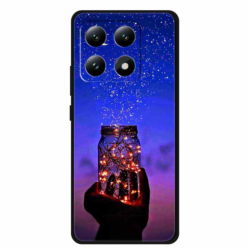 Для Xiaomi 15T 5G Чехол Цветы Мягкий Силикон ТПУ Задняя Крышка Для Xiaomi 15T Pro 5G Capa Boho Цветная Защита от Царапин