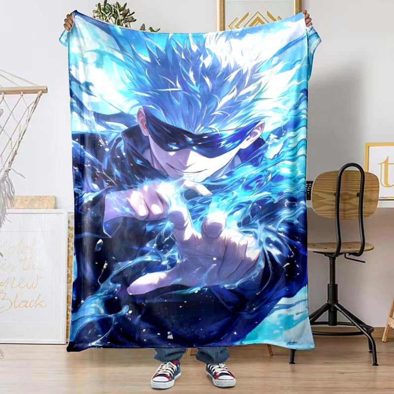 The Jujutsu Kaisen Patterned Blanket Is Perfect for Bedding or Any Other Occasion, Making It A Perfect Gift Choice.