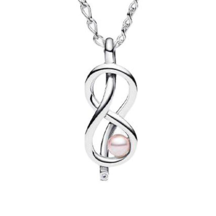 Pandora Fashionable Exquisite Design 925 Silver Cubic Zirconia Necklace Women necklace 393762C01