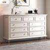 Solid Wood Retro Chest of Drawers: Bedroom & Living Room Storage Cabinet