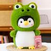 Милая кукла-трансформер динозавр пингвин, плюшевая игрушка, исцеляющая шляпа акула лягушка, подушка для сна
