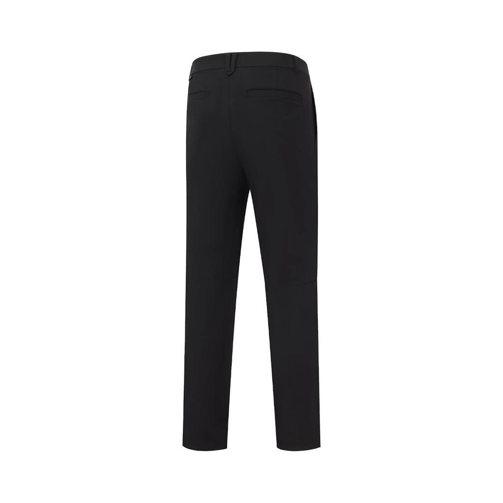 Li Ning Group Purchase Series Solid Color Mid Waist Comfortable Casual Knitted Sports Pants Men Pants Black AYKU563-4