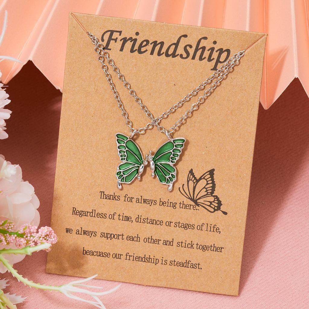 Ожерелье-бабочка женская цепочка на ключицу блестящий лучший друг подарок на день рождения ювелирный подарок