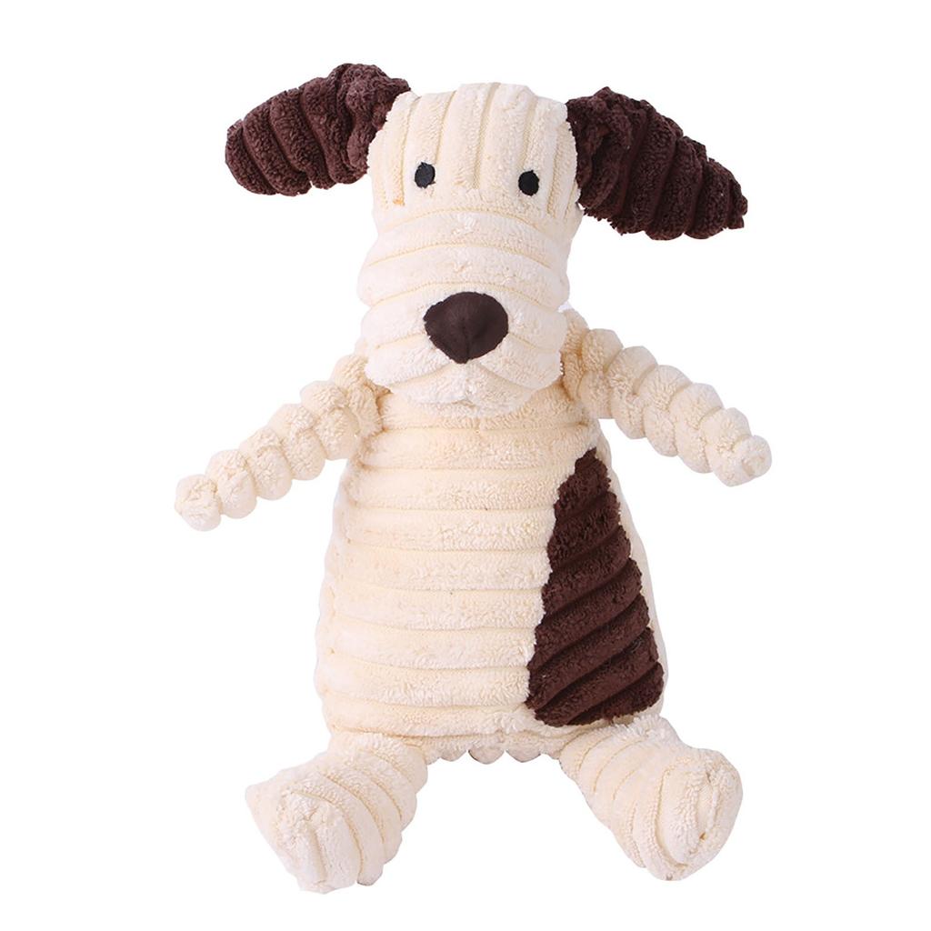 Dog Teething Companion Interactive Cartoon Animal Plush Sound Toy Small Dog Boredom Cat Pet Toy