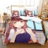 Новый комплект постельного белья Anime Girls The Demon Girl Next Door Single Twin Full Queen King Size Bed Set Adult Kid Bedroom Duvetcover Sets